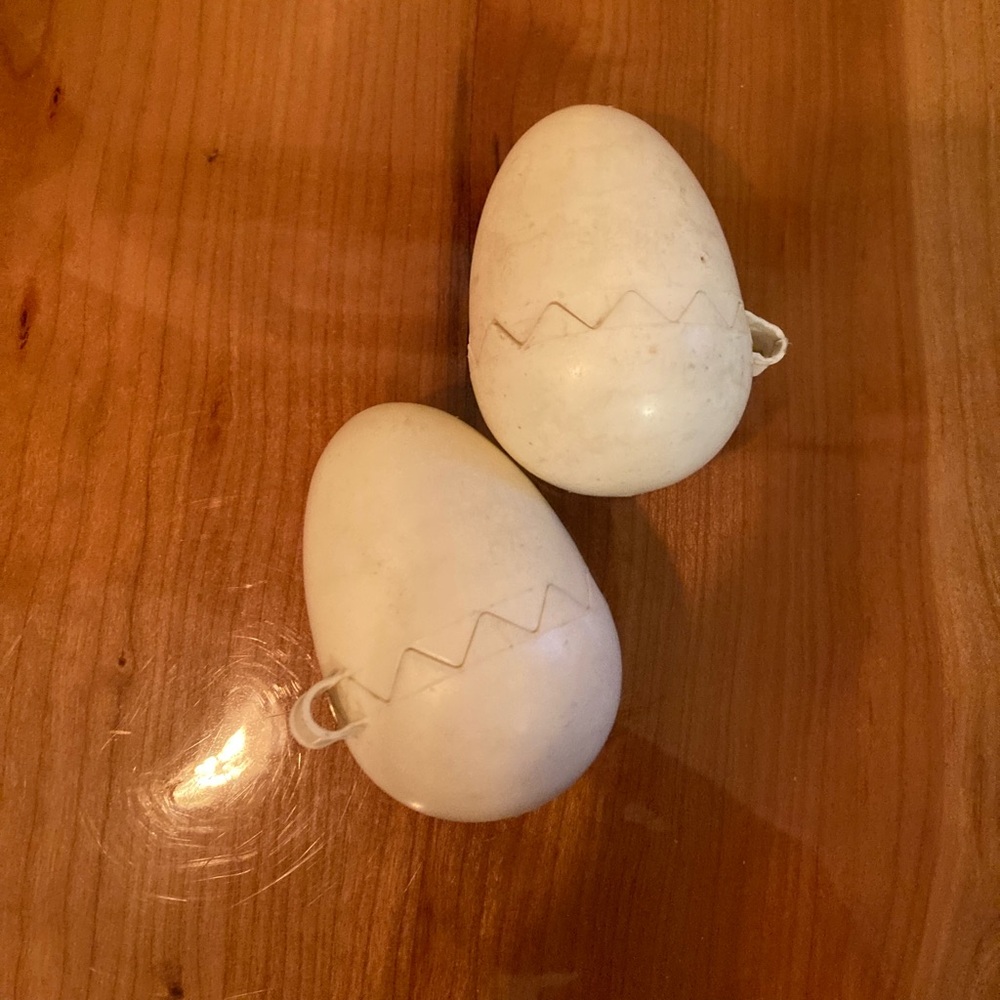 Vintage Fisher Price Pretend Food Cracked Eggs